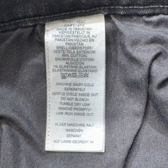 True Religion Jeans Men 36x33 Black Rocco Relaxed Skinny Stretch Faded Flap - Picture 9 of 16